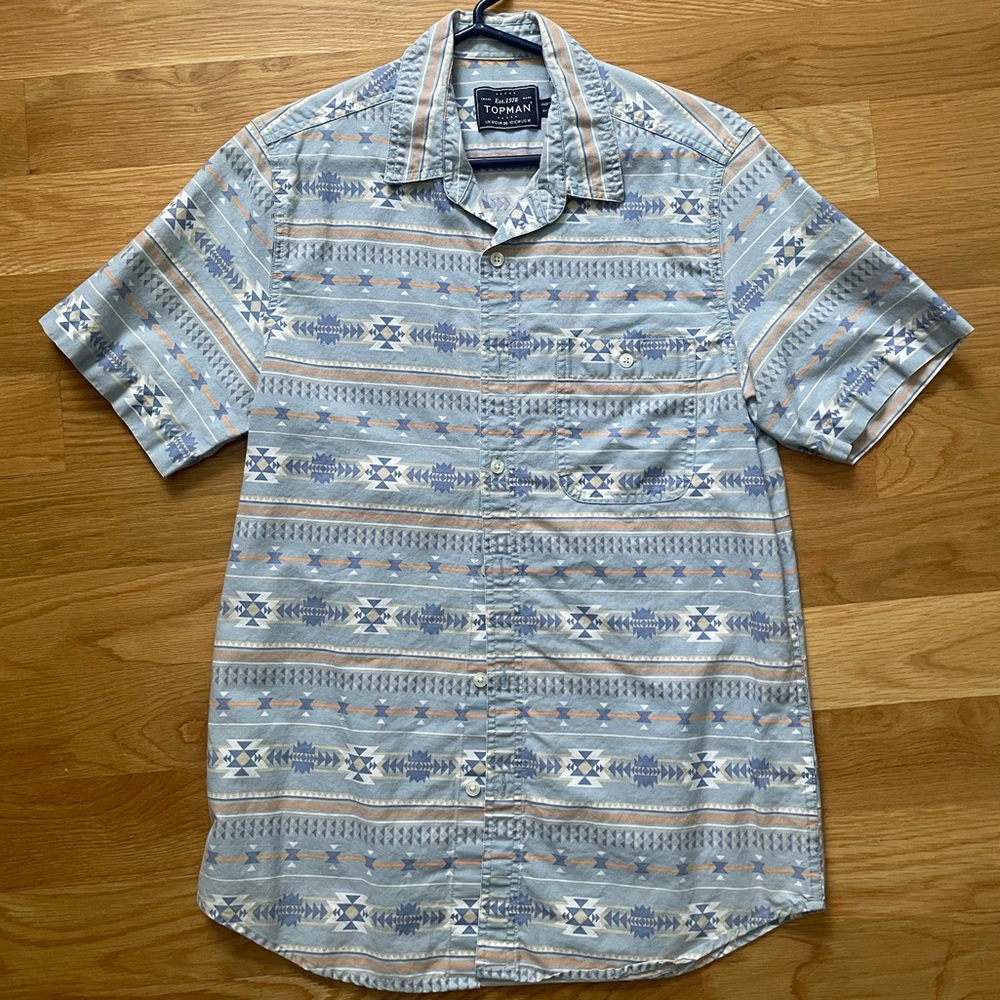 Topman size M short sleeve button down